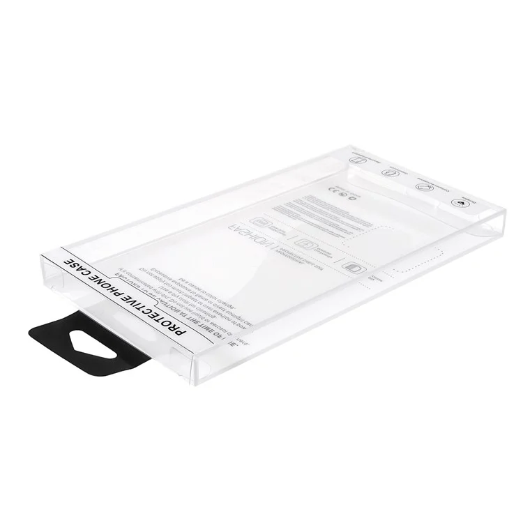 20 pcs/Ensemble de boîtes d'emballage en PET pour étui en cuir de téléphone portable de moins de 6,1 pouces et coque arrière de moins de 6,7 pouces, Taille : 17x9x1,85 cm 