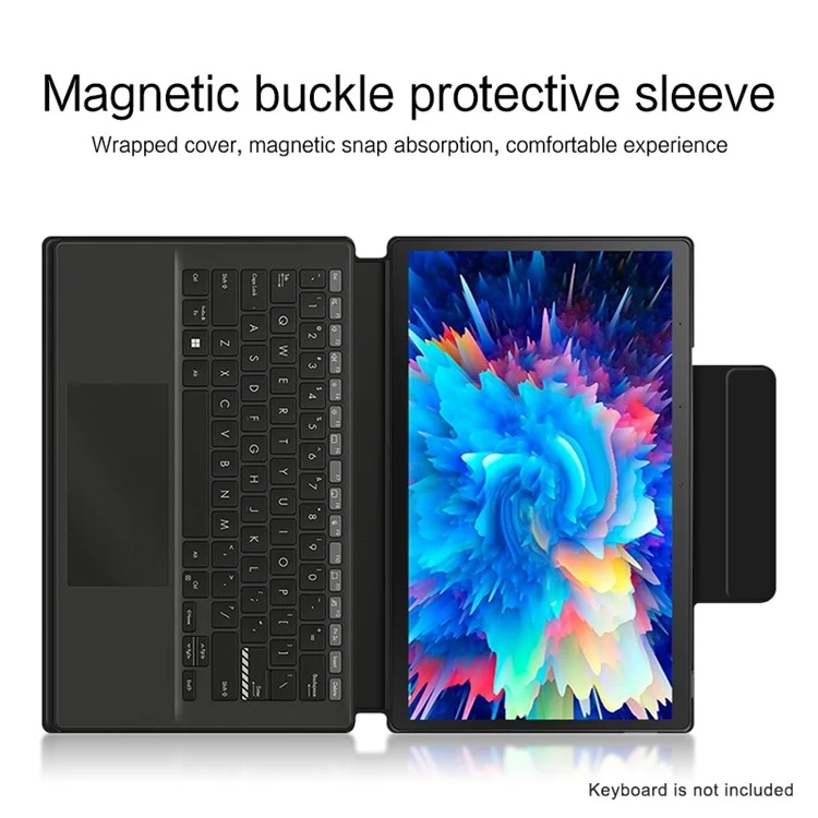 For ASUS Vivobook 13 Slate OLED (T3300) PU Leather Tablet Case Tri-Fold Stand with Magnetic Absorption