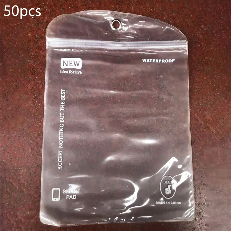 50Pcs/Lot Ziplock Clear Packaging Bag Package for iPad Pro 12.9 inch Cases, Size: 30 x 23.5cm