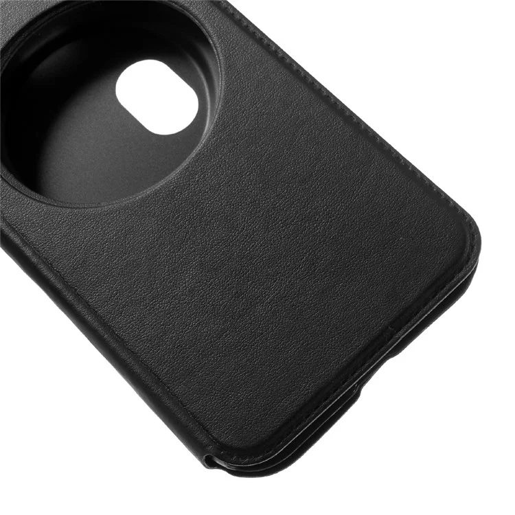 View Window Smart Leather Stand Case for Asus Zenfone Zoom - Black
