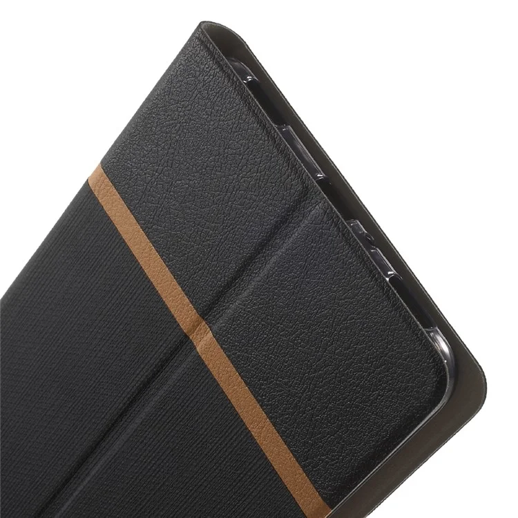 Assorted Color Cross Texture Leather Shell for Asus Zenfone 3 Ultra ZU680KL - Black
