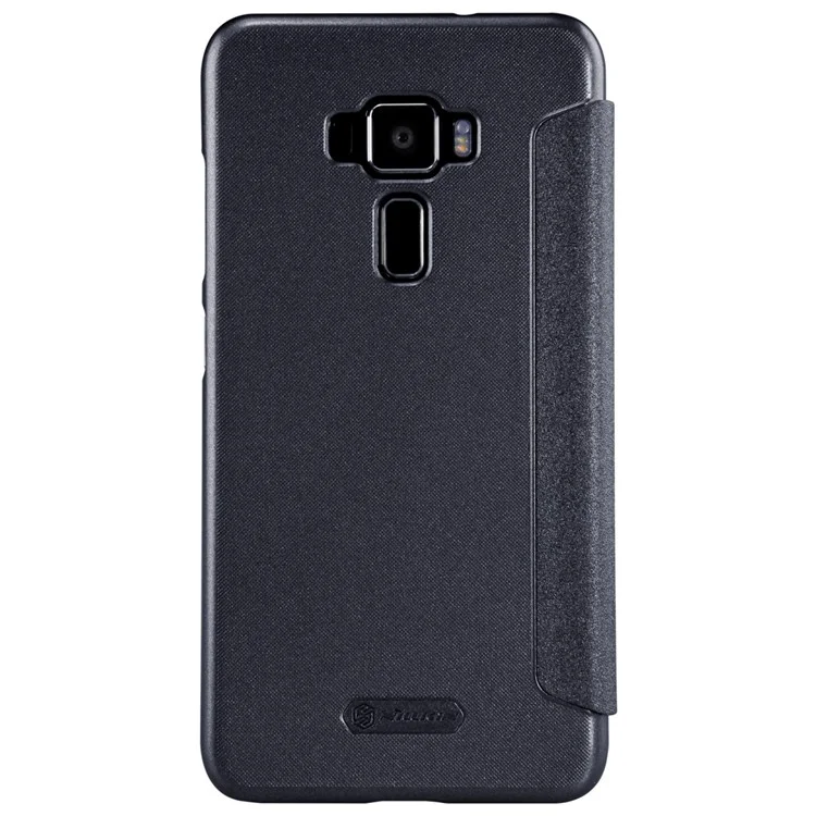 NILLKIN Sparkle Series Smart View Leather Case for Asus Zenfone 3 ZE520KL - Black