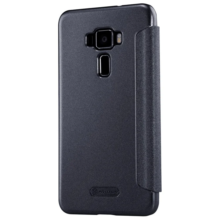 NILLKIN Sparkle Series Smart View Leather Case for Asus Zenfone 3 ZE520KL - Black