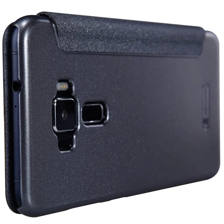 NILLKIN Sparkle Series Smart View Leather Case for Asus Zenfone 3 ZE520KL - Black