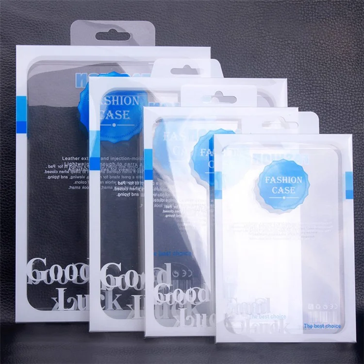 50 Peças/Lote Caixa de Embalagem de Varejo PVC para iPad Pro 9.7/Galaxy Tab S2 9.7 Cases, Tamanho: 247 x 195 x 16 mm