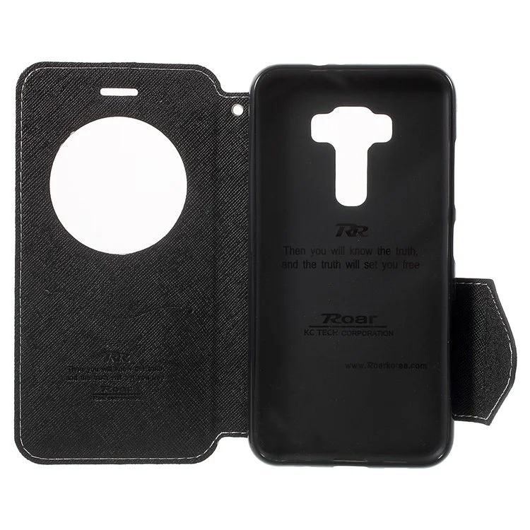 ROAR KOREA View Window Leather Stand Cover for Asus Zenfone 3 ZE520KL - White