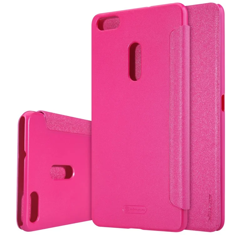 NILLKIN Sparkle Smart Leather Flip Case for Asus Zenfone 3 Ultra ZU680KL - Rose
