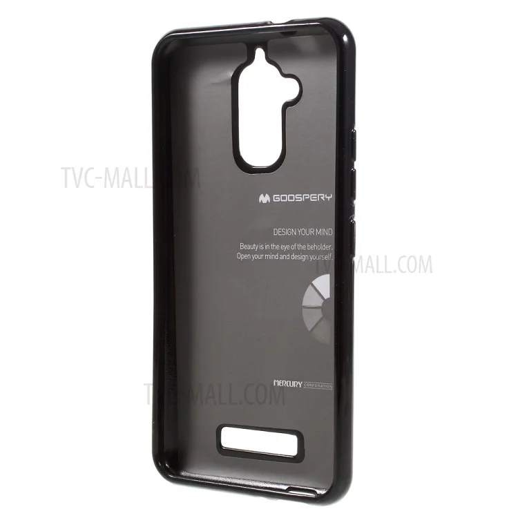 MERCURY GOOSPERY Glitter Powder TPU Case for Asus Zenfone 3 Max ZC520TL - Black