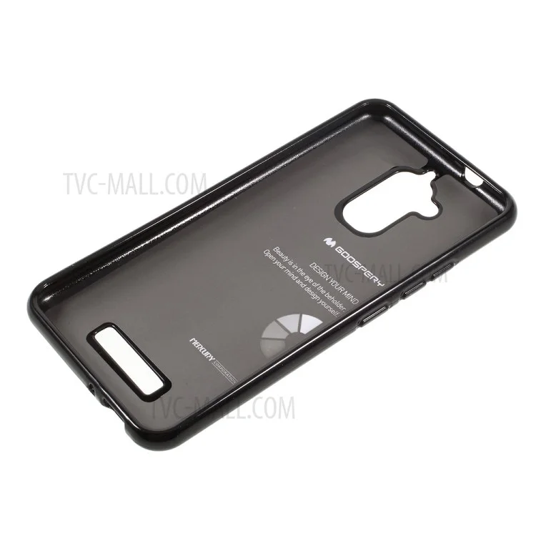 MERCURY GOOSPERY Glitter Powder TPU Case for Asus Zenfone 3 Max ZC520TL - Black