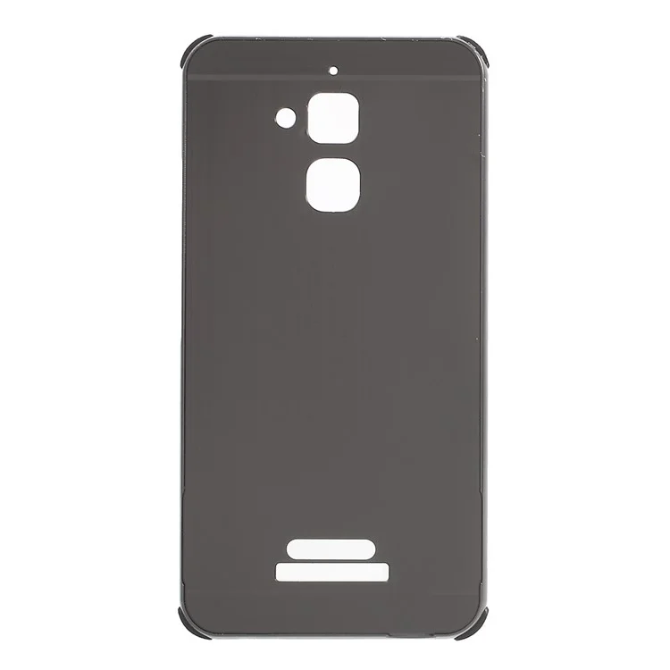 Brushed Plastic + Aluminum Alloy Plated Hard Case for Asus Zenfone 3 Max ZC520TL - Black