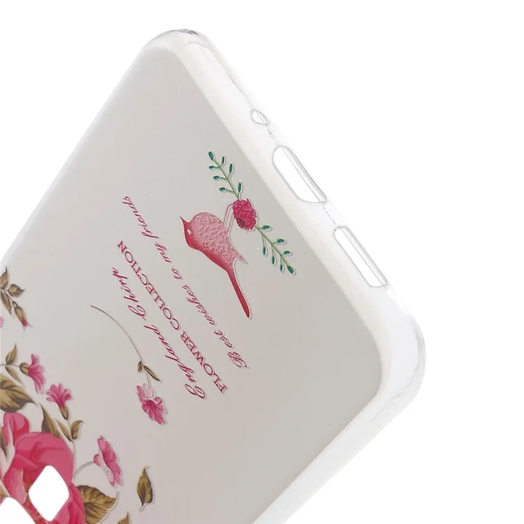 Softlyfit Embossed Pattern TPU Soft Case for ASUS ZenFone 3 ZE552KL - Blooming Flowers