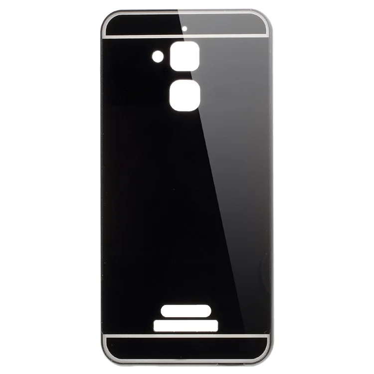 2-in-1 Slide-in Metal Frame Plastic Hard Case for Asus Zenfone 3 Max ZC520TL - Black