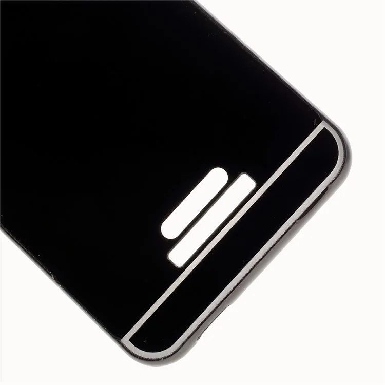 2-in-1 Slide-in Metal Frame Plastic Hard Case for Asus Zenfone 3 Max ZC520TL - Black