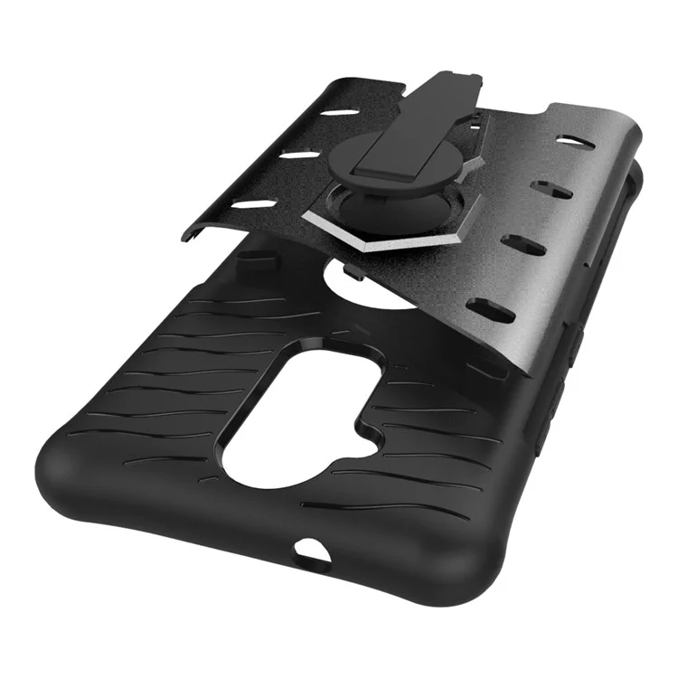 Armor PC + TPU Hybrid Case with Kickstand for Asus Zenfone 3 Max ZC520TL - Grey