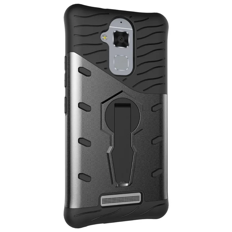 Armor PC + TPU Hybrid Case with Kickstand for Asus Zenfone 3 Max ZC520TL - Grey