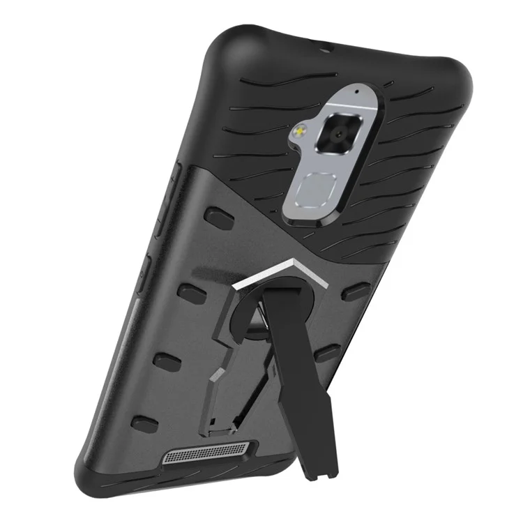 Armor PC + TPU Hybrid Case with Kickstand for Asus Zenfone 3 Max ZC520TL - Grey