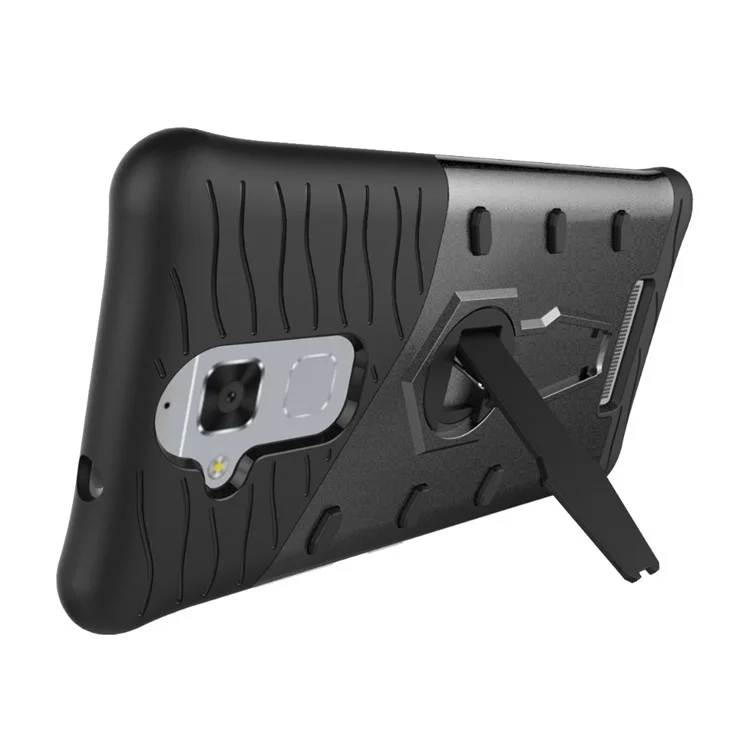 Armor PC + TPU Hybrid Case with Kickstand for Asus Zenfone 3 Max ZC520TL - Grey