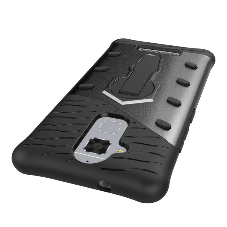 Armor PC + TPU Hybrid Case with Kickstand for Asus Zenfone 3 Max ZC520TL - Grey