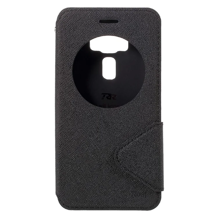 ROAR KOREA Diary View Leather Stand Phone Shell for Asus Zenfone 3 ZE552KL - Black