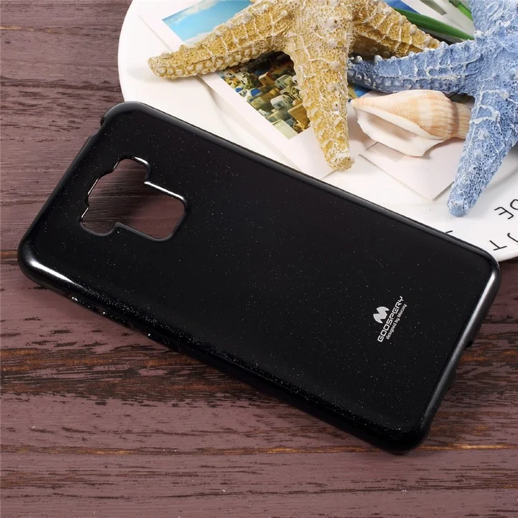 MERCURY GOOSPERY Flash Powder TPU Case for Asus Zenfone 3 Max ZC553KL - Black