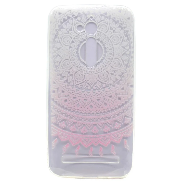For Asus Zenfone Go ZB500KL Pattern Printing TPU Gel Back Shell Case - Mandala Pattern
