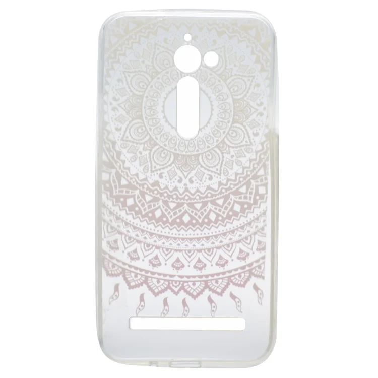 For Asus Zenfone Go ZB500KL Pattern Printing TPU Gel Back Shell Case - Mandala Pattern
