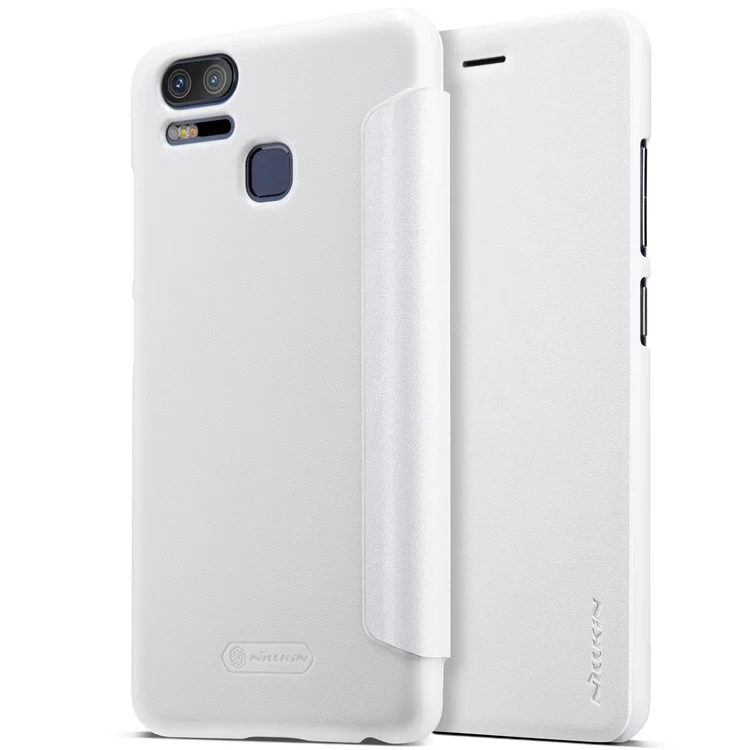 NILLKIN Sparkle Series Leather Mobile Cover for Asus Zenfone 3 Zoom ZE553KL - White