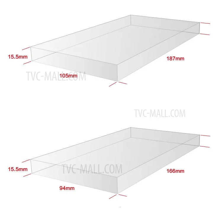 50Pcs/Lot KJ-666 Clear PVC Retail Package Box for iPhone 7 Cases, Outer Size: 166 x 94 x 20mm