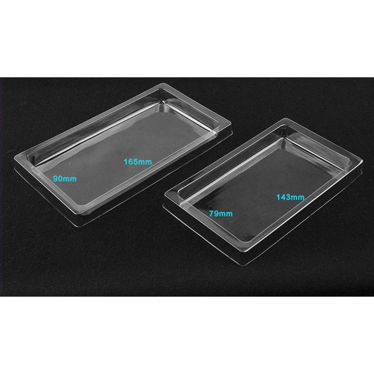 50 Pcs / Lote KJ-666 Clear PVC Package Box Para Cascas de Iphone 7, Tamaño Exterior: 187 x 105 x 15.5 mm