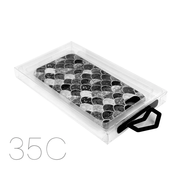 50pcs / Lotto KJ-666 Clear PVC Retail Package Per le Custodie Per Iphone 7, Dimensioni Esterne: 187 x 105 x 15,5 mm