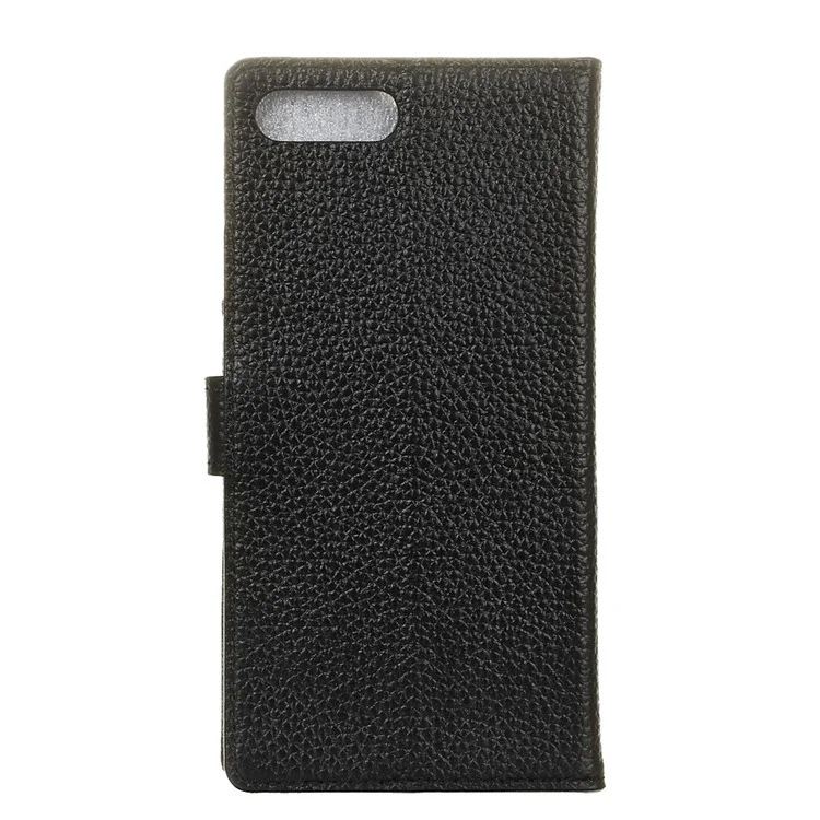 For Asus Zenfone 4 Max /4 Max Pro /4 Max Plus ZC554KL Genuine Leather Wallet Cell Phone Case with Stand - Black