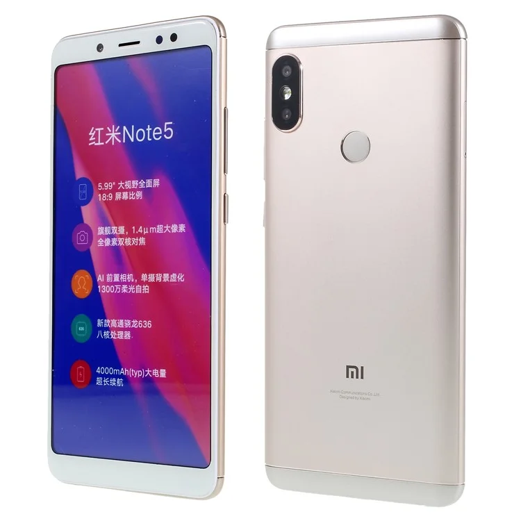 Fake Non-working 1:1 Scale Colored Screen Dummy Replica Model for Xiaomi Redmi Note 5 Pro (Dual Camera) / Redmi Note 5 (China)