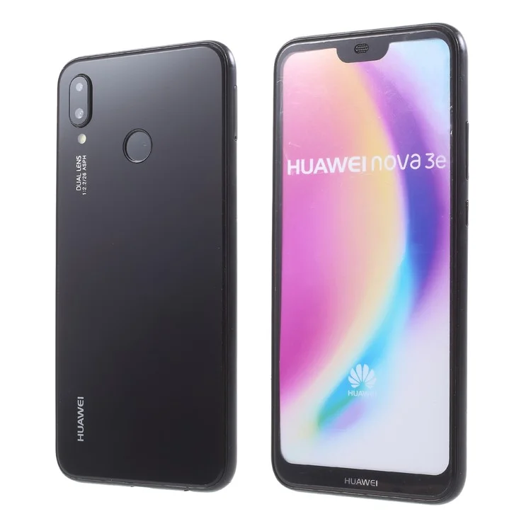 Colored Screen Fake Dummy Phone Replica Model for Huawei P20 Lite/Nova 3e - Black