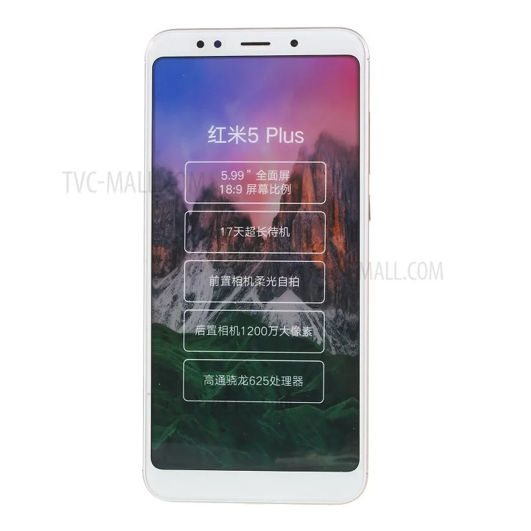 1:1 Scale Non-real Dummy Phone Display Model for Xiaomi Redmi Note 5 (12MP Rear Camera) / Redmi 5 Plus (China)
