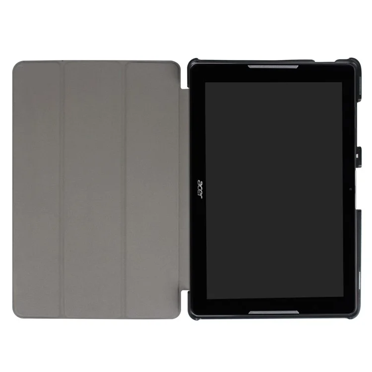Patterned Leather Tri-fold Stand Case for Acer Iconia One 10 B3-A30 - Geometric Pattern and Lines