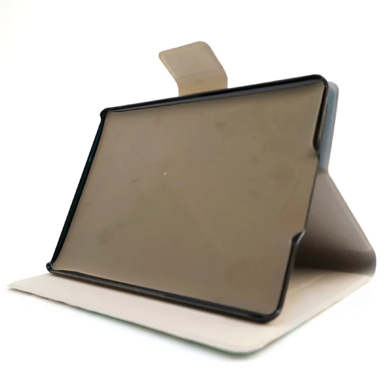 Fragrant Card Slot Smart Leather Case for Amazon Kindle Paperwhite 2 with Stand - Flower and Eiffel Tower