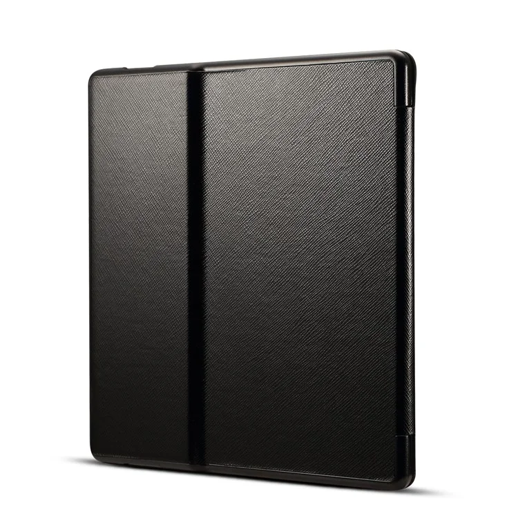 Cross Texture Leather Flip Case for Amazon All-New Kindle Oasis 7-inch (2017) - Black