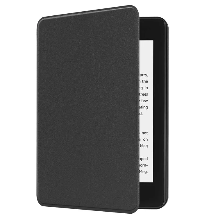 Étui en Cuir pu Wake / Sleep pu Pour Amazon Kindle Paperwhite 4 (2018) - le Noir