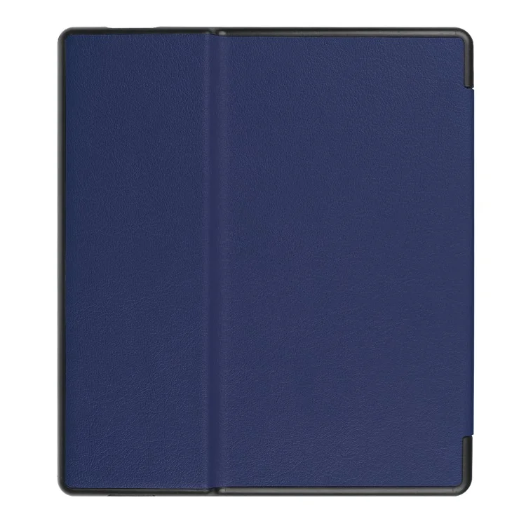 Para Amazon Kindle Oasis 2019 Funda Protectora Auto Wake / Sleep PU Cuero Tableta Inteligente Cubierta Con Soporte - Azul Oscuro