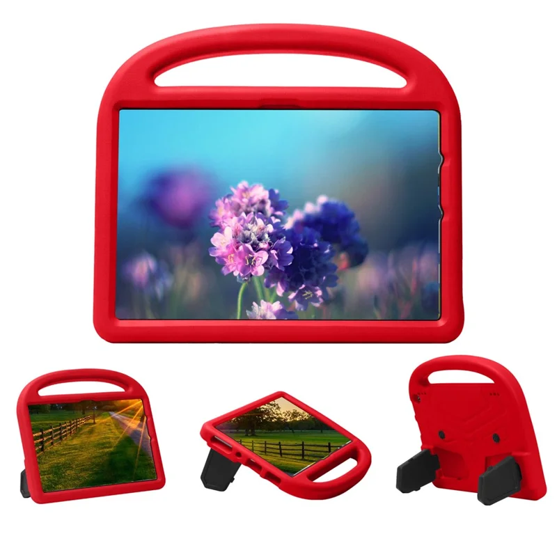 Couverture de Kickstand en Mousse Eva Foam Super Protection, Conception Mignonne Légère. - Rouge