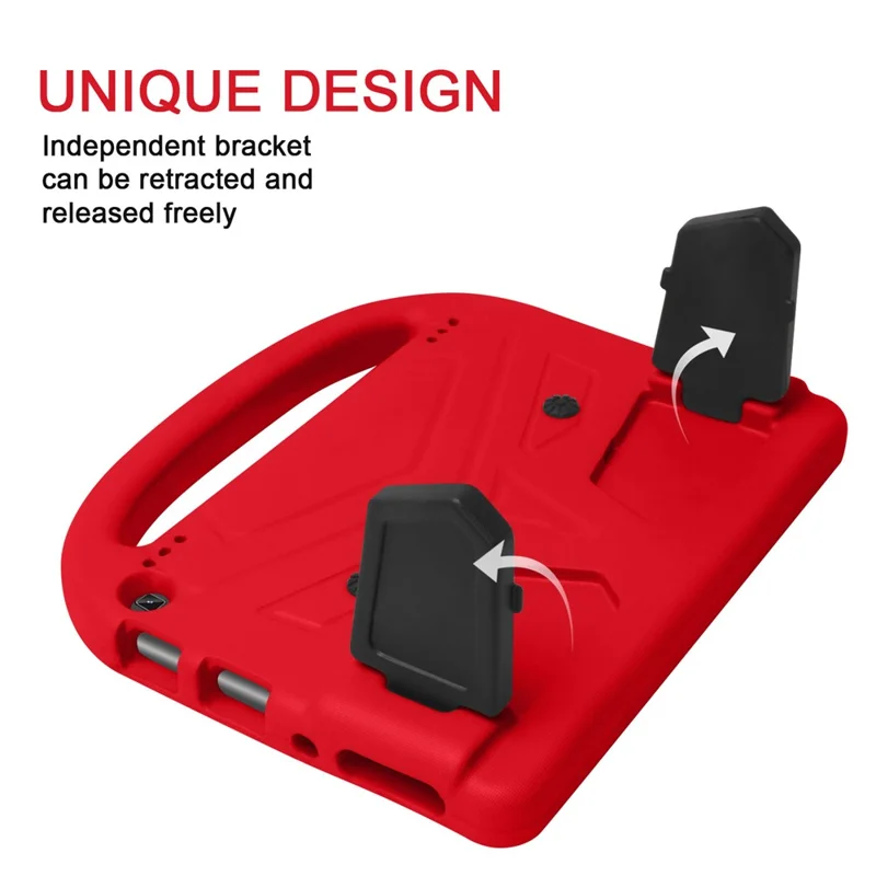 Couverture de Kickstand en Mousse Eva Foam Super Protection, Conception Mignonne Légère. - Rouge