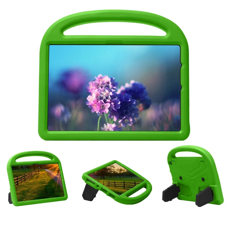 Lightweight Cute Sparrow Design de Choque de Choque EVA Super Protection Kickstand Cover Para Amazon Fire HD 10 (2021) - Verde