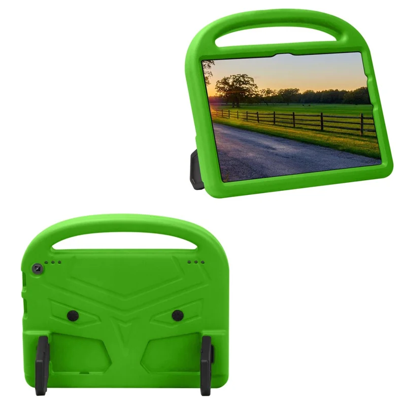 Lightweight Cute Sparrow Design de Choque de Choque EVA Super Protection Kickstand Cover Para Amazon Fire HD 10 (2021) - Verde