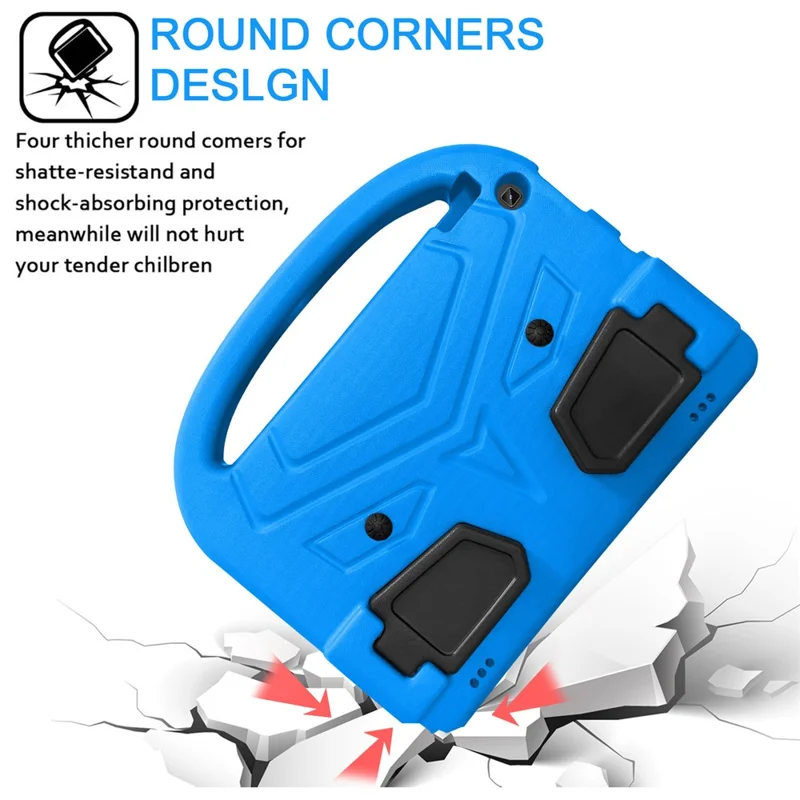 Sparrow Design Kids Tablet Washable Protector with Handle Kickstand EVA Foam Cover for Amazon Kindle Fire HD 10 (2017) / (2019) / (2020) - Blue