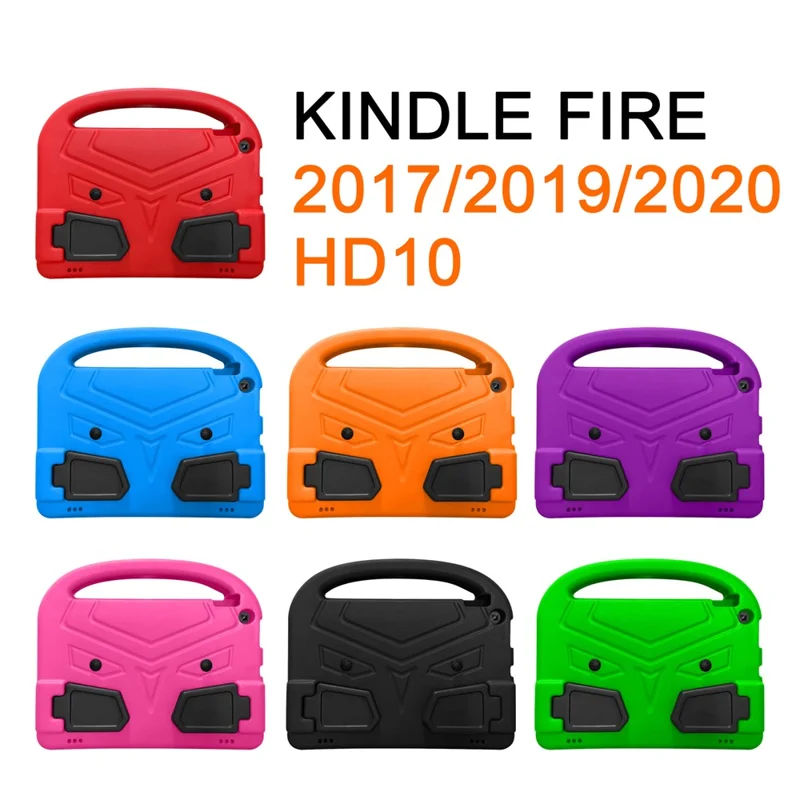 Sparrow Design Kids Tablet Washable Protector with Handle Kickstand EVA Foam Cover for Amazon Kindle Fire HD 10 (2017) / (2019) / (2020) - Blue