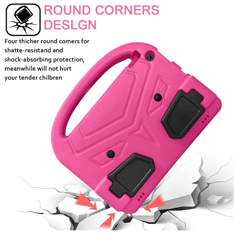 Sparrow Design Kids Tablet Washable Protector with Handle Kickstand EVA Foam Cover for Amazon Kindle Fire HD 10 (2017) / (2019) / (2020) - Rose