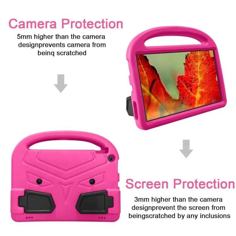 Sparrow Design Kids Tablet Washable Protector with Handle Kickstand EVA Foam Cover for Amazon Kindle Fire HD 10 (2017) / (2019) / (2020) - Rose
