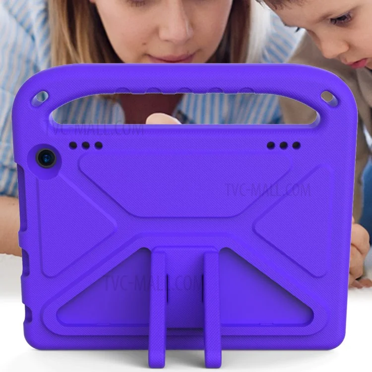 Anti-drop EVA-Tablet-Schutzhülle mit Ständer und Handgriff-Design für Amazon Fire HD 8 (2020)/Fire HD 8 Plus (2020) - Lila
