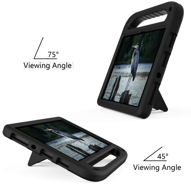 Handle Kickstand Design Hard EVA Tablet Case Cover for Amazon Fire HD 10 (2021) - Black