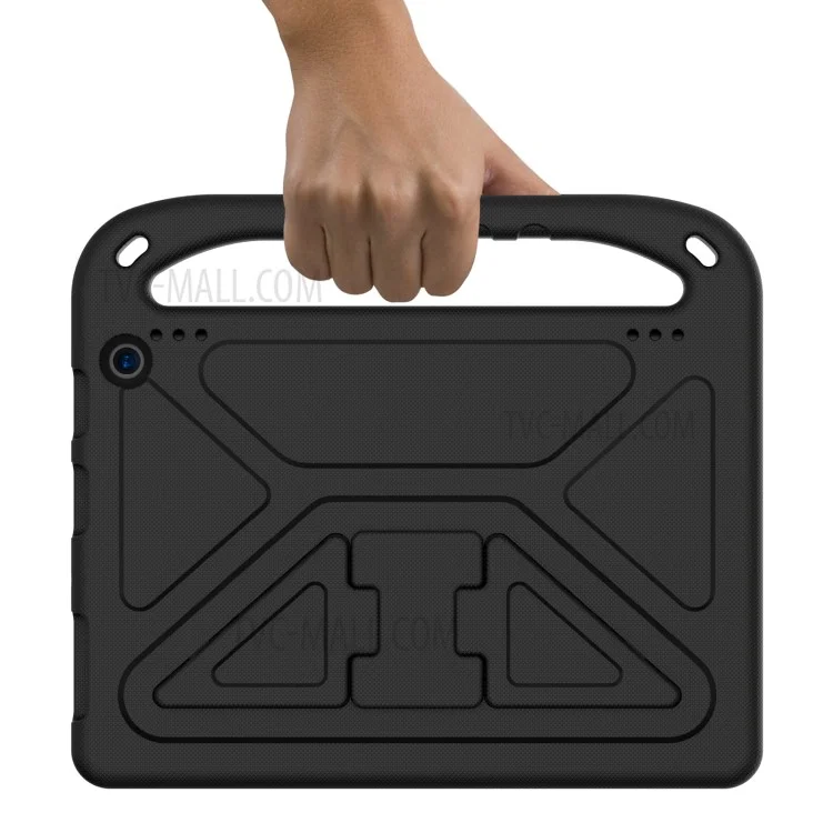 Handle Kickstand Design Hard EVA Tablet Case Cover for Amazon Fire HD 10 (2021) - Black